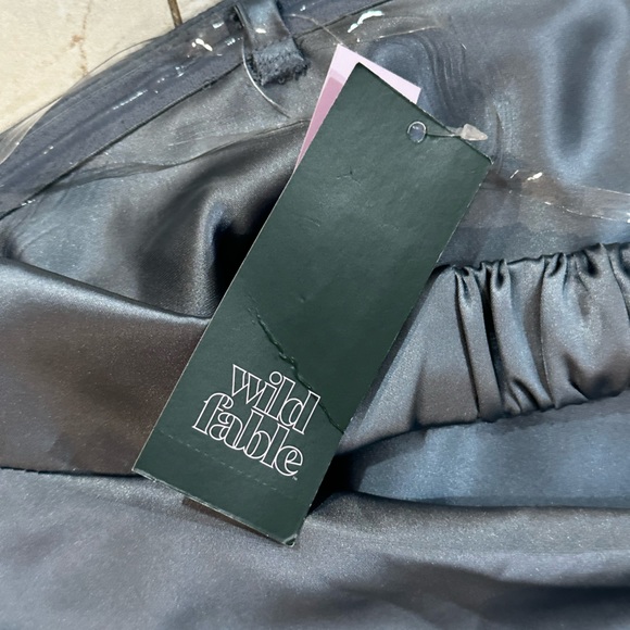 Wild Fable satin strapless dress - Picture 3 of 3